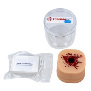 Zestaw do nauki pakowania ran TRAUMAKIT EDU – rana bez krwawienia
